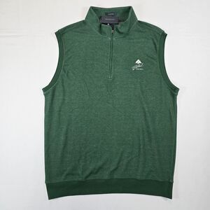 NWT Turtleson Men's 1/4 zip vest Pine Green Size L Golf Outdoors Casual Comfort